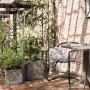 Capi Nature Rib square anthracite gray planter 40x40 cm KOFZ903 by Capi, Pots and planters - Ref: Foro24-424211, Price: 101,5...