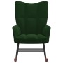 Silla mecedora de terciopelo verde oscuro de vidaXL, Mecedoras - Ref: Foro24-328141, Precio: 127,98 €, Descuento: %