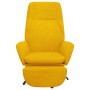 Relaxation armchair with mustard yellow velvet footrest by vidaXL, Armchairs - Ref: Foro24-3097855, Price: 116,99 €, Discount: %