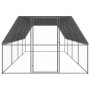 Galvanized steel outdoor chicken coop cage 3x8x2 m by vidaXL, Cages and habitats for small animals - Ref: Foro24-3154378, Pri...