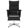 Sillón reclinable masaje con reposapiés cuero sintético negro de vidaXL, Sillones - Ref: Foro24-356600, Precio: 134,92 €, Des...