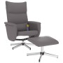 Reclining massage chair with footrest in gray synthetic leather by vidaXL, Armchairs - Ref: Foro24-356599, Price: 135,68 €, D...