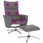 Sillón de masaje reclinable con reposapiés cuero sintético gris de vidaXL, Sillones - Ref: Foro24-356599, Precio: 135,99 €, D...