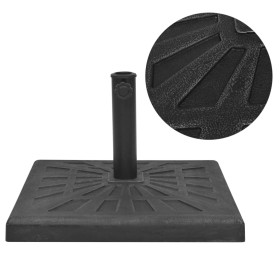 Black square resin umbrella base 12 kg by vidaXL, Umbrella bases - Ref: Foro24-43660, Price: 45,99 €, Discount: %