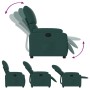 Sillón reclinable de tela verde oscuro de vidaXL, Sillones - Ref: Foro24-373416, Precio: 222,24 €, Descuento: %