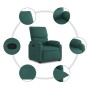 Sillón reclinable de tela verde oscuro de vidaXL, Sillones - Ref: Foro24-373416, Precio: 222,24 €, Descuento: %