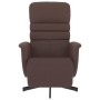 Sillón reclinable con reposapiés cuero sintético marrón de vidaXL, Sillones - Ref: Foro24-356705, Precio: 212,68 €, Descuento: %