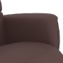 Sillón reclinable con reposapiés cuero sintético marrón de vidaXL, Sillones - Ref: Foro24-356705, Precio: 212,68 €, Descuento: %