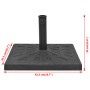 Base de sombrilla resina cuadrada negra 12 kg de vidaXL, Bases para sombrillas - Ref: Foro24-43660, Precio: 47,02 €, Descuent...