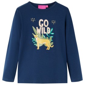 Camiseta infantil de manga larga azul marino 104 de vidaXL, Camisetas para niños - Ref: Foro24-13560, Precio: 8,99 €, Descuen...