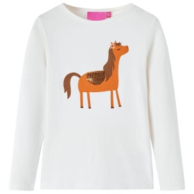 Children's long-sleeved t-shirt in ecru color 92 by vidaXL, Kids T-shirts - Ref: Foro24-13624, Price: 10,99 €, Discount: %