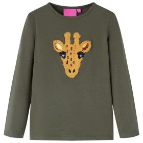 Khaki long-sleeved children's t-shirt 116 by vidaXL, Kids T-shirts - Ref: Foro24-13486, Price: 8,99 €, Discount: %