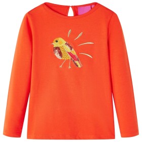 Dark orange long-sleeved children's t-shirt 128 by vidaXL, Kids T-shirts - Ref: Foro24-13647, Price: 9,99 €, Discount: %