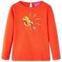 Dunkeloranges Langarm-T-Shirt für Kinder 128 von vidaXL, Kinder-T-Shirts - Ref: Foro24-13647, Preis: 9,81 €, Rabatt: %