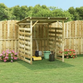 Firewood shed made of impregnated pine wood by vidaXL, Firewood bags and holders - Ref: Foro24-43324, Price: 272,99 €, Discou...