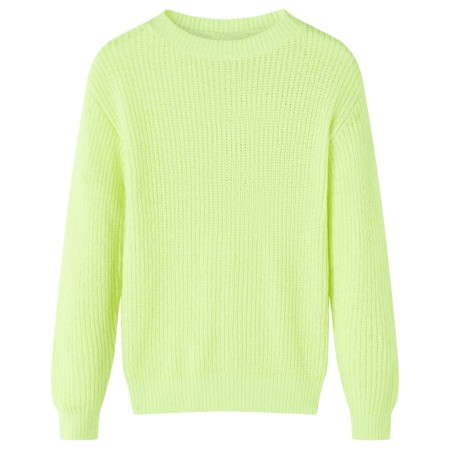 Neon yellow children's knitted sweater 140 by vidaXL, Kids T-shirts - Ref: Foro24-14579, Price: 15,99 €, Discount: %