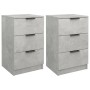 Nightstands 2 units concrete gray color 40x36x65 cm by vidaXL, Nightstands - Ref: Foro24-811277, Price: 94,43 €, Discount: %