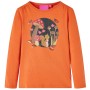 Langärmliges Kinder-T-Shirt 140 in gebranntem Orange von vidaXL, Kinder-T-Shirts - Ref: Foro24-14158, Preis: 8,48 €, Rabatt: %