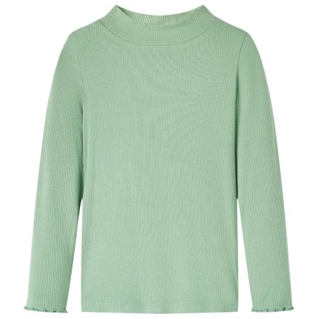 Children's long-sleeved high-neck t-shirt in dark mint color 140 by vidaXL, Kids T-shirts - Ref: Foro24-14333, Price: 8,53 €,...