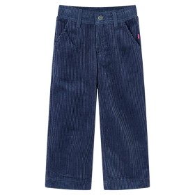 Pantalón infantil pana azul marino 128 de vidaXL, Pantalones de niños - Ref: Foro24-13917, Precio: 12,99 €, Descuento: %