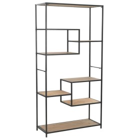 Solid fir wood and steel shelf 90.5x35x180 cm by vidaXL, Bookcases and shelves - Ref: Foro24-246427, Price: 233,99 €, Discoun...