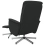 Sillón reclinable de masaje con reposapiés tela negro de vidaXL, Sillones - Ref: Foro24-356584, Precio: 137,79 €, Descuento: %