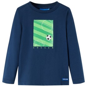 Marineblaues Langarm-T-Shirt für Kinder 92 von vidaXL, Kinder-T-Shirts - Ref: Foro24-12809, Preis: 9,99 €, Rabatt: %