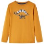 Dunkelockerfarbenes, langärmliges Kinder-T-Shirt 92 von vidaXL, Kinder-T-Shirts - Ref: Foro24-12854, Preis: 9,49 €, Rabatt: %