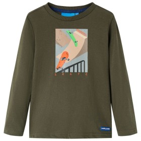 Camiseta infantil de manga larga caqui 140 de vidaXL, Camisetas para niños - Ref: Foro24-12823, Precio: 9,99 €, Descuento: %