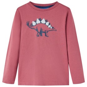 Camiseta infantil de manga larga rojo oscuro 140 de vidaXL, Camisetas para niños - Ref: Foro24-12868, Precio: 9,99 €, Descuen...