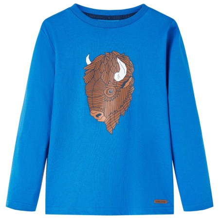 Children's long-sleeved t-shirt cobalt blue 92 by vidaXL, Kids T-shirts - Ref: Foro24-13004, Price: 9,49 €, Discount: %