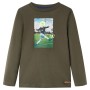 Camiseta infantil con manga larga caqui 140 de vidaXL, Camisetas para niños - Ref: Foro24-12738, Precio: 9,74 €, Descuento: %