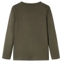 Children's t-shirt with long sleeves khaki 140 by vidaXL, Kids T-shirts - Ref: Foro24-12738, Price: 9,99 €, Discount: %