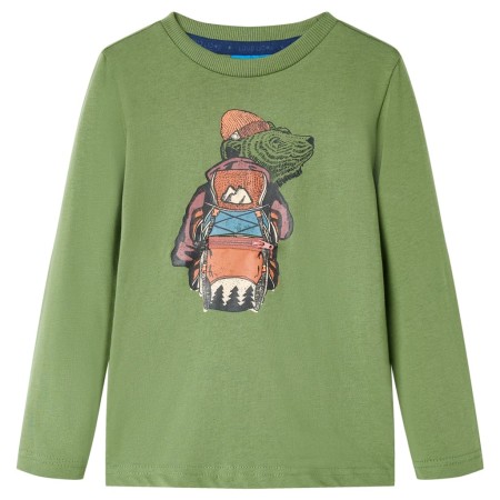 Camiseta infantil de manga larga caqui claro 92 de vidaXL, Camisetas para niños - Ref: Foro24-12759, Precio: 9,99 €, Descuent...