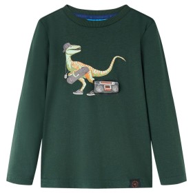 Dark green long-sleeved children's t-shirt 104 by vidaXL, Kids T-shirts - Ref: Foro24-12840, Price: 8,22 €, Discount: %