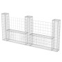 U-shaped basket galvanized gabion wall 240x20x100 cm by vidaXL, fence panels - Ref: Foro24-142546, Price: 95,77 €, Discount: %