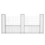 U-shaped basket galvanized gabion wall 240x20x100 cm by vidaXL, fence panels - Ref: Foro24-142546, Price: 95,77 €, Discount: %