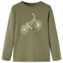 Khaki long-sleeved children's t-shirt 140 by vidaXL, Kids T-shirts - Ref: Foro24-13438, Price: 11,74 €, Discount: %