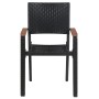 Garden chairs 2 units black synthetic rattan by vidaXL, Garden chairs - Ref: Foro24-43937, Price: 96,78 €, Discount: %