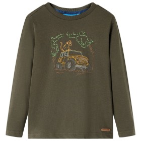 Camiseta infantil de manga larga caqui 104 de vidaXL, Camisetas para niños - Ref: Foro24-13025, Precio: 9,99 €, Descuento: %