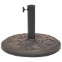 Base de sombrilla de resina redonda bronce 9 kg de vidaXL, Bases para sombrillas - Ref: Foro24-43656, Precio: 39,99 €, Descue...