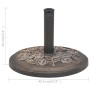 Base de sombrilla de resina redonda bronce 9 kg de vidaXL, Bases para sombrillas - Ref: Foro24-43656, Precio: 39,99 €, Descue...