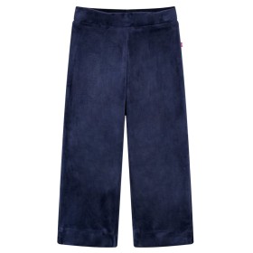 Pantalón infantil terciopelo azul oscuro 128 de vidaXL, Pantalones de niños - Ref: Foro24-14402, Precio: 8,81 €, Descuento: %