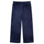 Pantalón infantil terciopelo azul oscuro 128 de vidaXL, Pantalones de niños - Ref: Foro24-14402, Precio: 8,99 €, Descuento: %