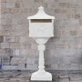 Buzón de pedestal de aluminio estilo vintage inoxidable blanco de vidaXL, Buzones de correo - Ref: Foro24-43894, Precio: 248,...