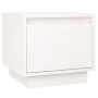 Mesita de noche madera maciza de pino blanco 35x34x32 cm de vidaXL, Mesitas de noche - Ref: Foro24-813397, Precio: 39,71 €, D...