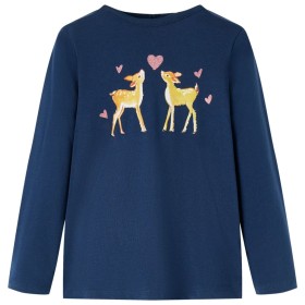 Navy blue long-sleeved children's t-shirt 116 by vidaXL, Kids T-shirts - Ref: Foro24-13651, Price: 8,99 €, Discount: %