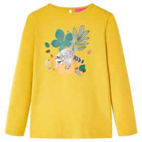 Langarm-T-Shirt für Kinder in der Farbe Ocker 92 von vidaXL, Kinder-T-Shirts - Ref: Foro24-14164, Preis: 9,99 €, Rabatt: %