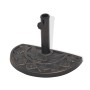 Base de sombrilla de resina medio círculo bronce 9 kg de vidaXL, Bases para sombrillas - Ref: Foro24-43655, Precio: 41,54 €, ...