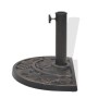 Base de sombrilla de resina medio círculo bronce 9 kg de vidaXL, Bases para sombrillas - Ref: Foro24-43655, Precio: 41,54 €, ...